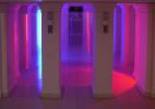 CORRIDOR (2003), Moravian Gallery in Brno – Installation, polycarbonates, neons, 340 x 452 x 404 cm