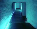 THE LEVEL (2003), Catacombs Gallery, Brno – Installation, neon tubes, 200 cm, 300 cm, 500 cm