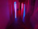 BETWEEN (2011), Via Art Gallery, Prague – Site-specific installation, polycarbonates, neons, 210 x 770 x 440 cm