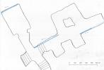 THE LEVEL (2003), Catacombs Gallery, Brno – floor plan of the site-specific installation