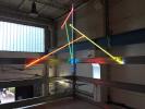 THE EDGE (2024), Industra Art Gallery in Brno (CZ) – PAVEL KORBIČKA - BUILDING No.04 (2024), neon glass tubes, site-specific installation